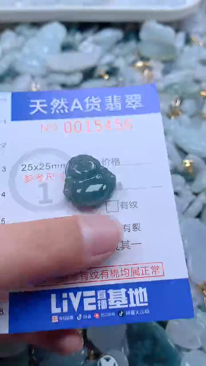 翡翠未镶嵌吊坠(不含链)1