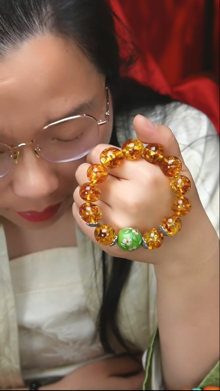 【闪购商品】琥珀珠宝奇石未镶嵌14mm