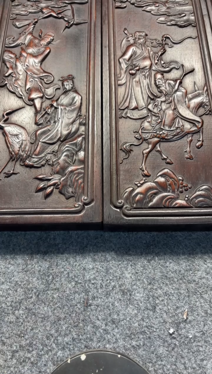 【闪购商品】花梨木类拆件雕刻板 以直播间截图为准D438