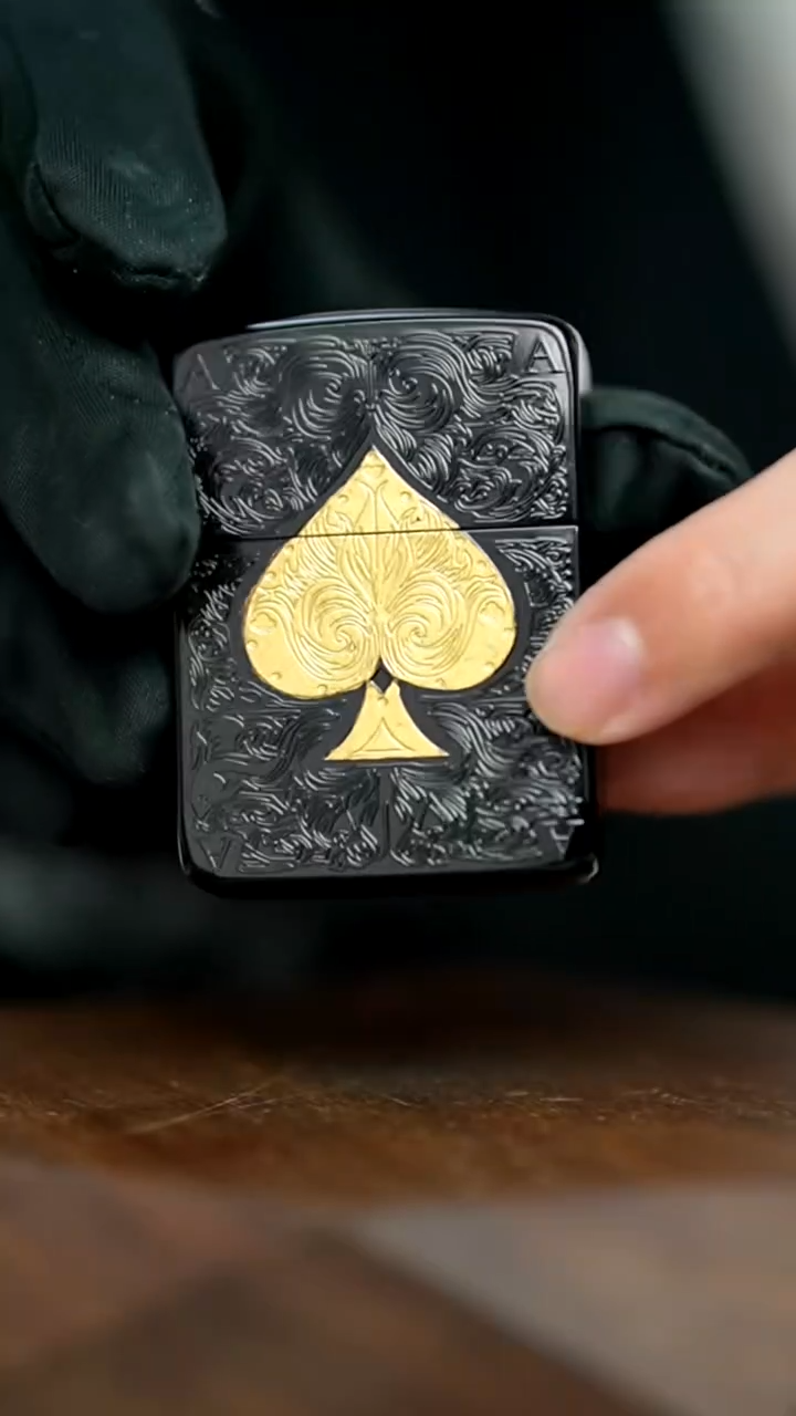 Zippo官方正品 黑桃