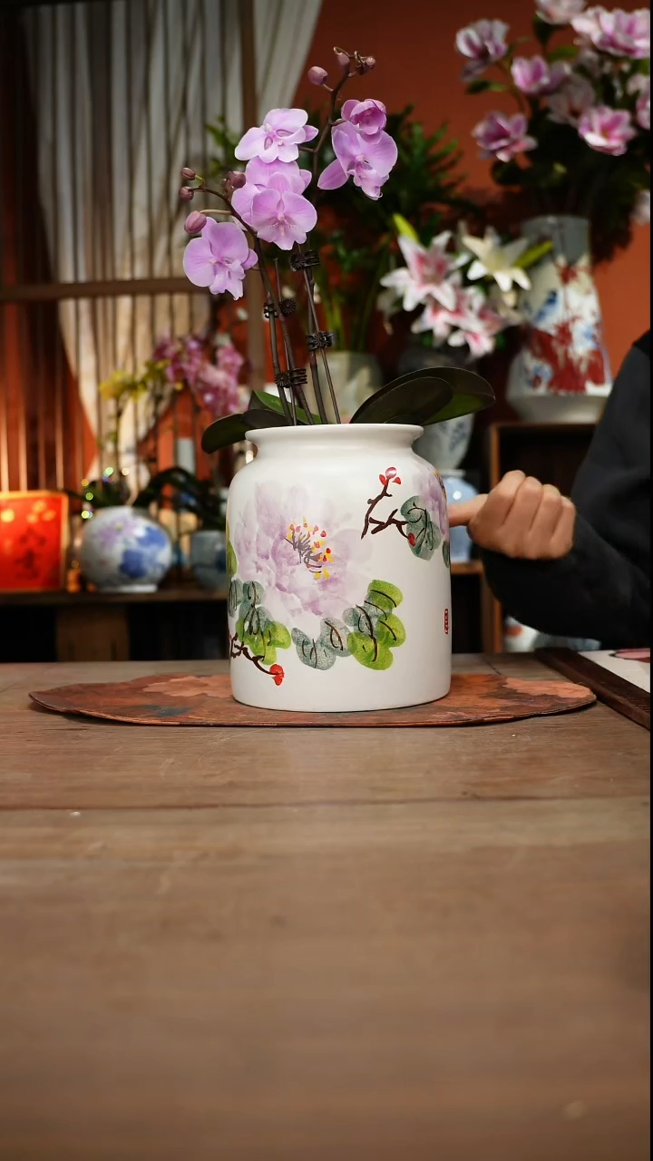 现代高温釉下彩手绘陶瓷餐具