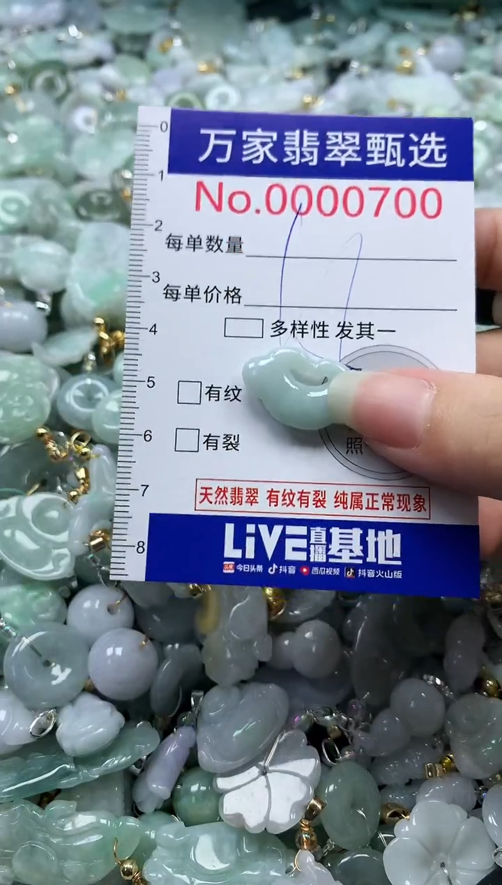 吊坠(不含链)未镶嵌翡翠0700