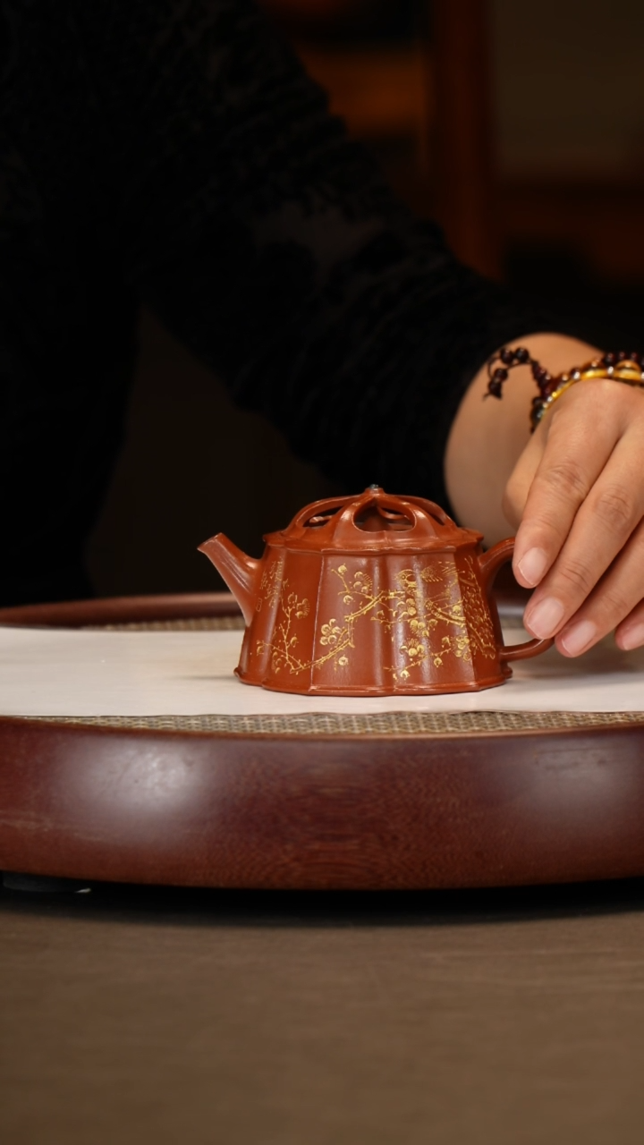 【闪购商品】紫砂茶壶【惠海勤】朱泥筋纹