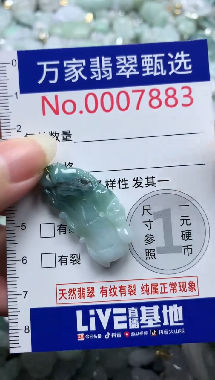 吊坠(不含链)未镶嵌翡翠7883