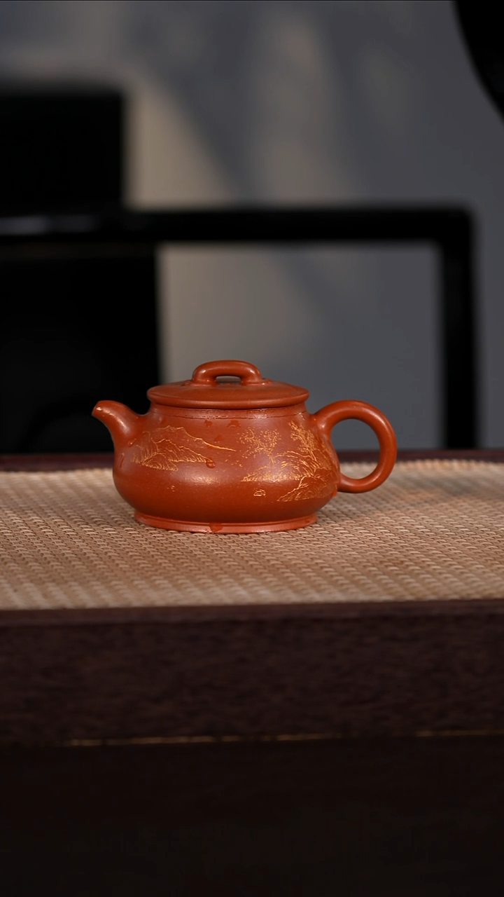 茶壶紫砂粗砂朱泥 230cc