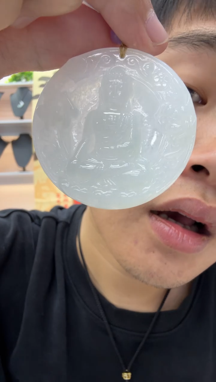 【闪购商品】翡翠颈饰未镶嵌天然翡翠A货孤品一件