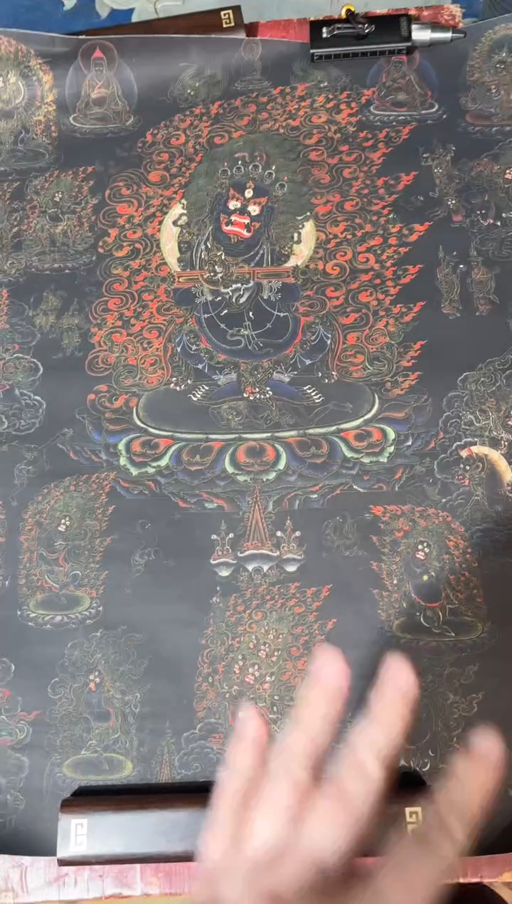 卷轴画龙妹唐卡直播tk16