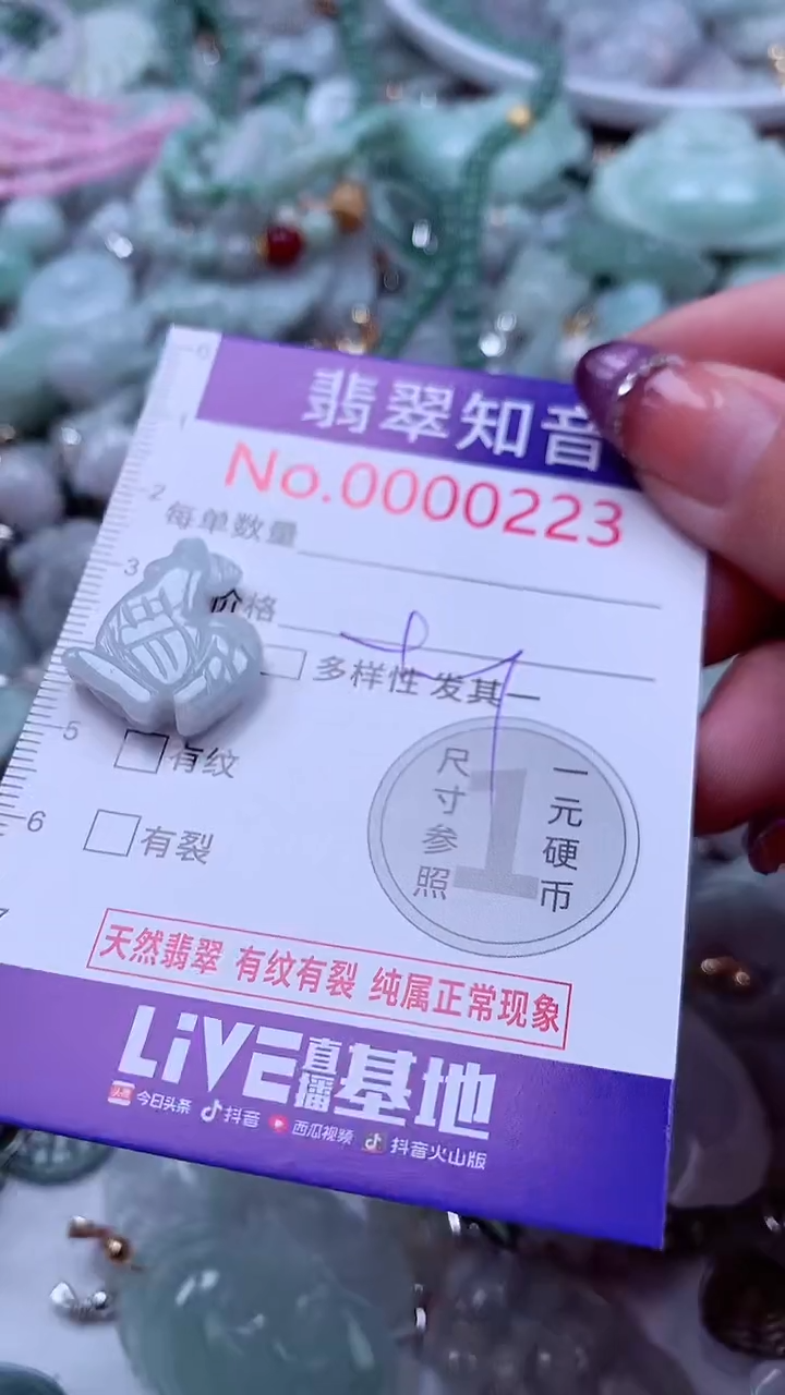 翡翠未镶嵌吊坠(不含链)223
