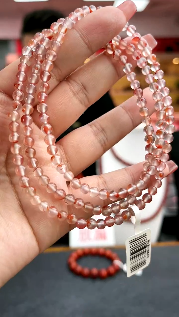 【闪购商品】南红玛瑙卡4南红冰飘长链-多样性发一件未镶嵌一件14