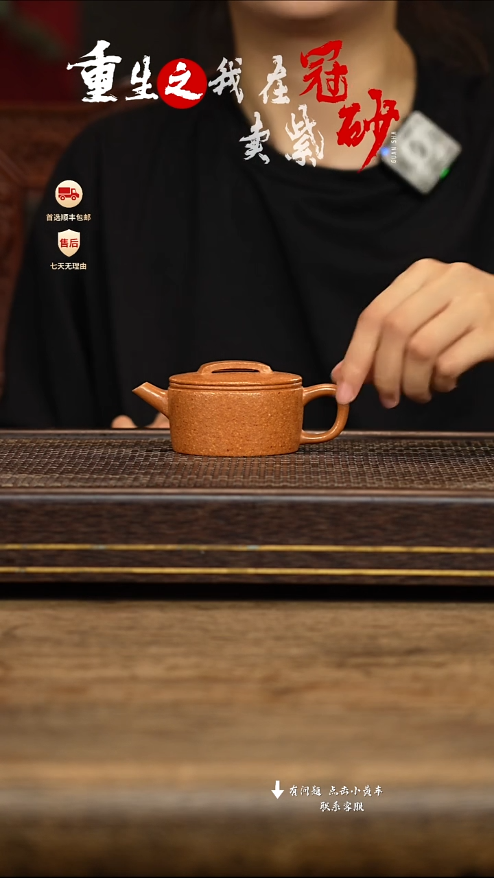 茶壶紫砂冠砂茶器40