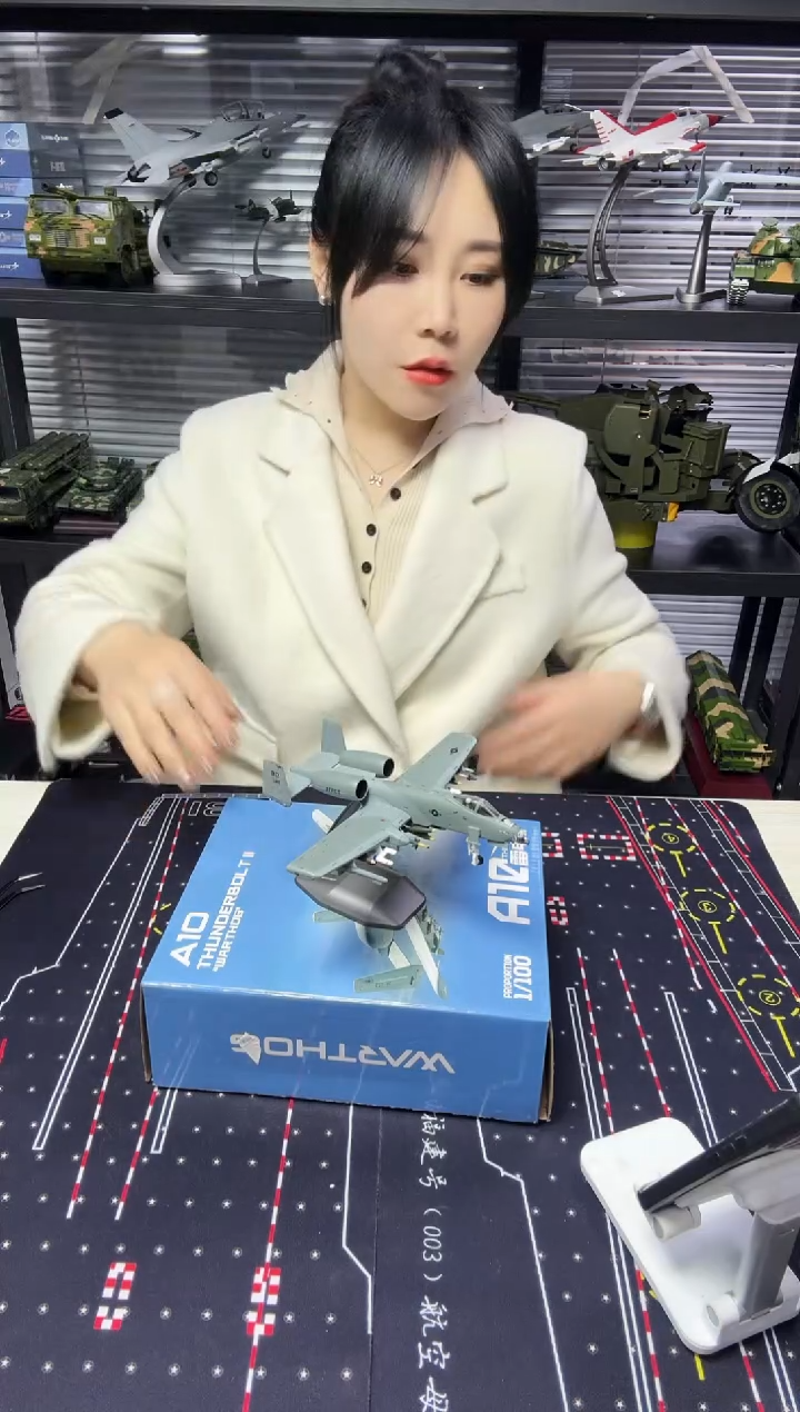 1/100合金飞机模型A10