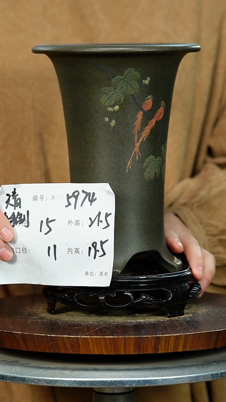 紫砂花盆5974+s 紫砂花盆紫砂