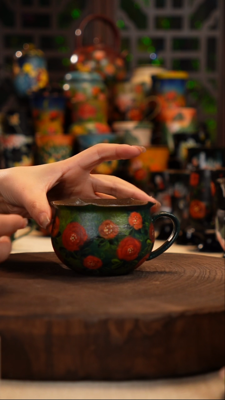 油画   釉下彩   杯子