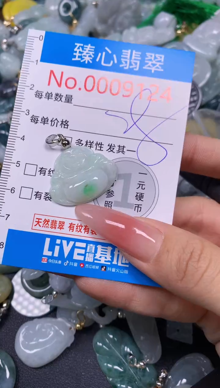 【闪购商品】翡翠颈饰未镶嵌含绳0009124