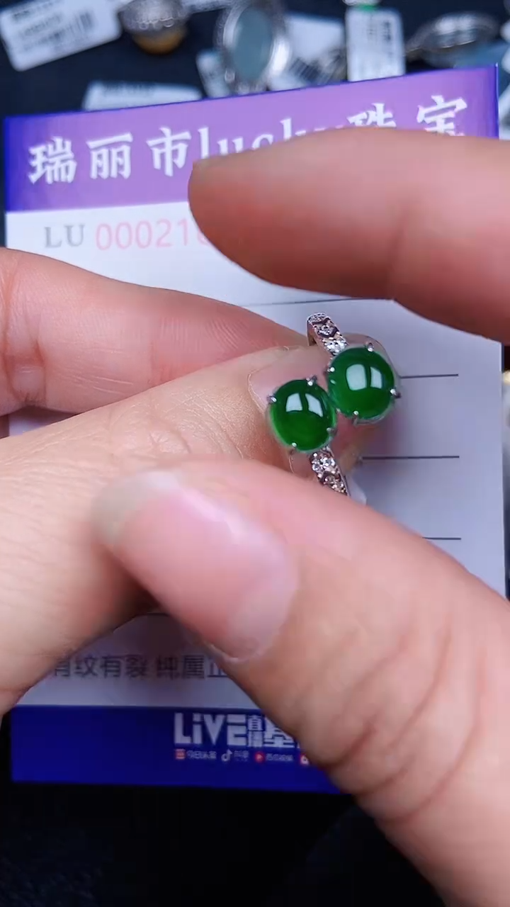 颈饰银S925镶嵌翡翠2163