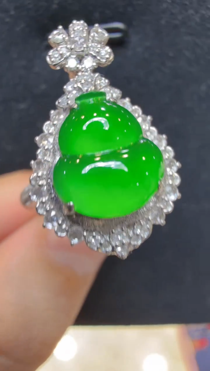 18K金镶嵌戒指翡翠多样性团购发一件