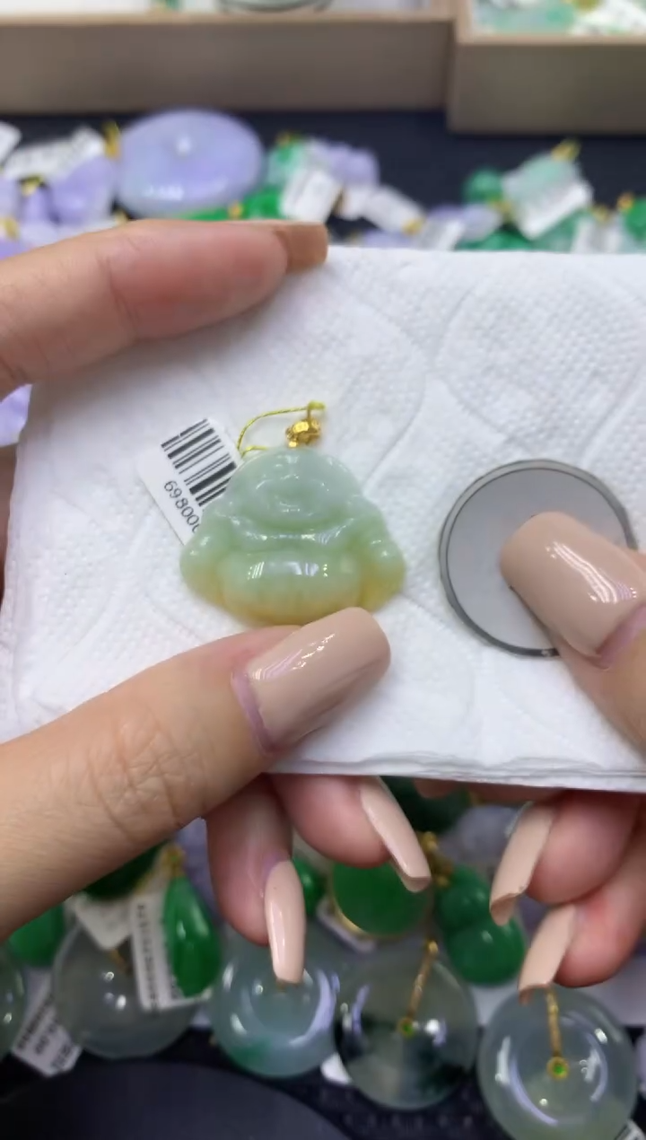 颈饰未镶嵌翡翠天然缅甸翡翠A货