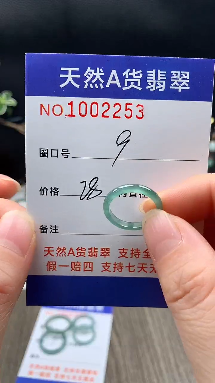 未镶嵌戒指翡翠9#