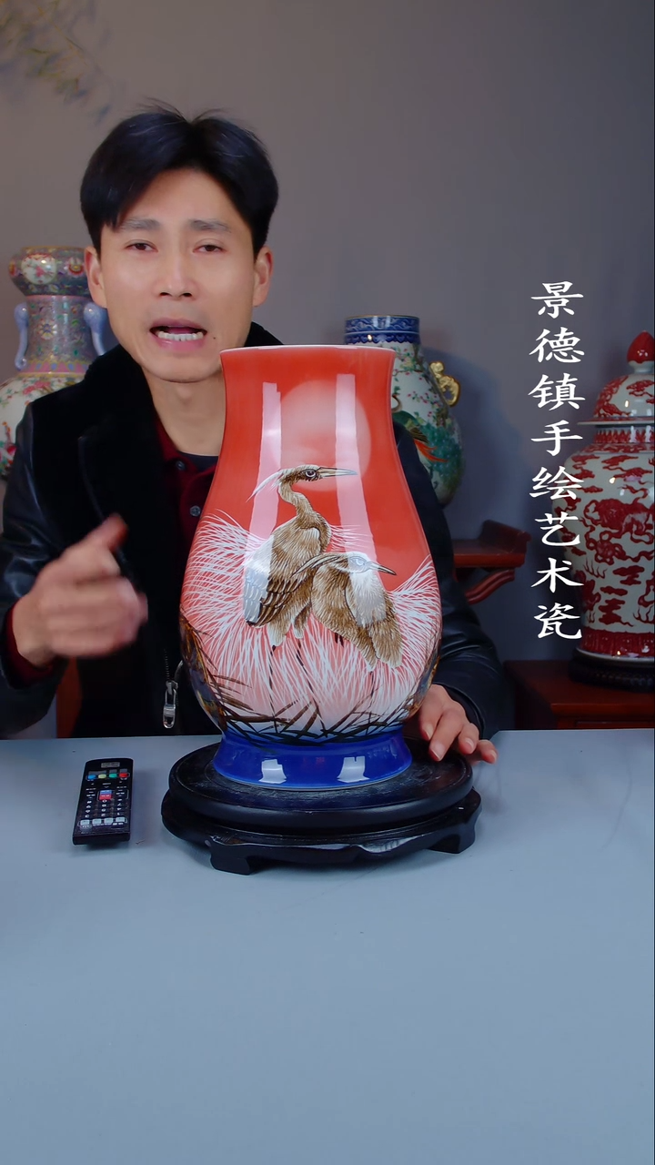 摆件陶瓷景德镇手工手绘陶瓷摆件29