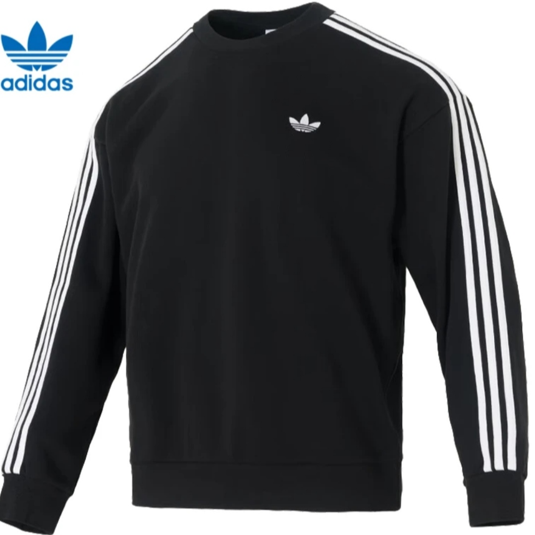 adidas阿迪达斯三叶草男子休闲长袖圆领套头卫衣KG3898