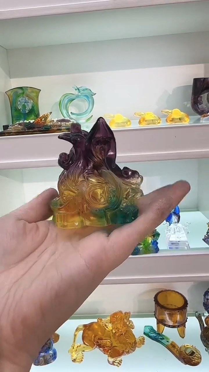手工艺品琉璃凤凰