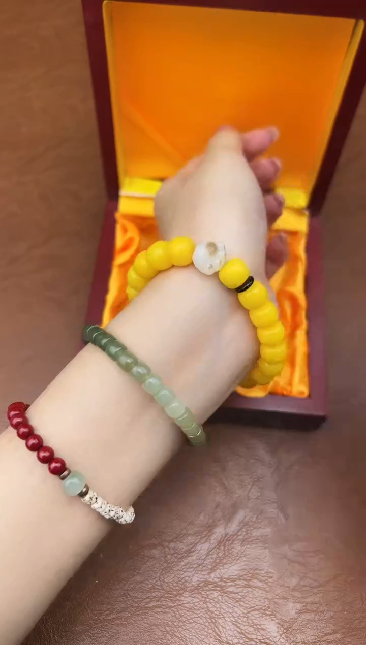 万家文玩阁黄玉菩提链接@@L052