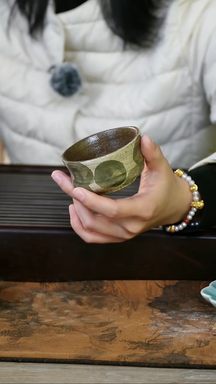 摆件陶 望瓯陶溪川  陶艺肌理杯