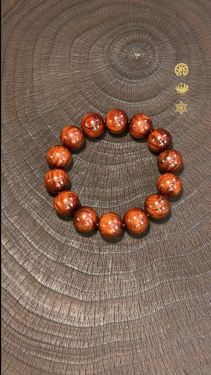 黄花梨/降香黄檀手串/手链老料油梨17mm佛珠