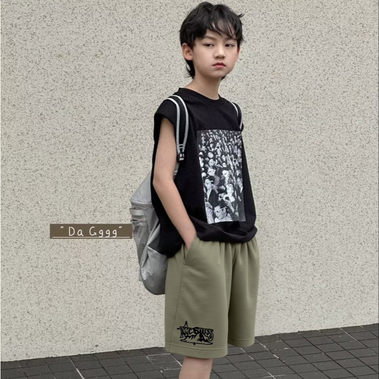 95018高端专享天花板夏款男宝短裤军绿（B)