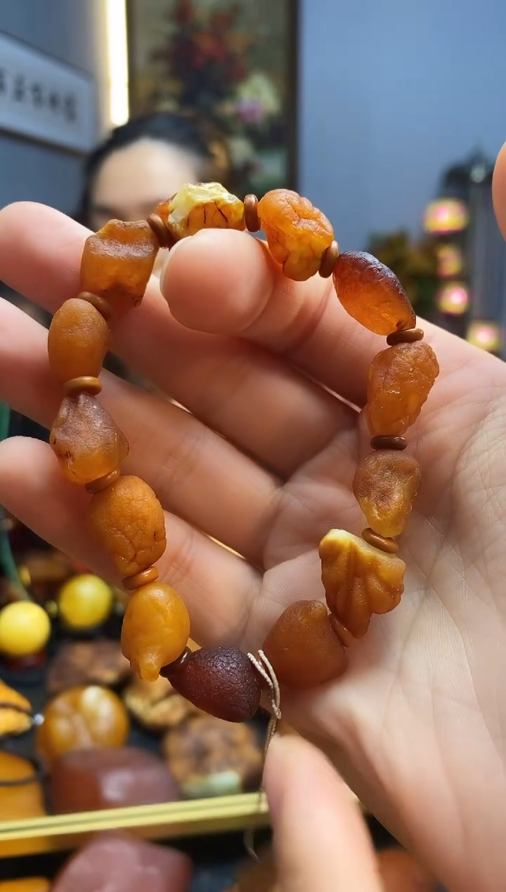 手链琥珀未镶嵌手串