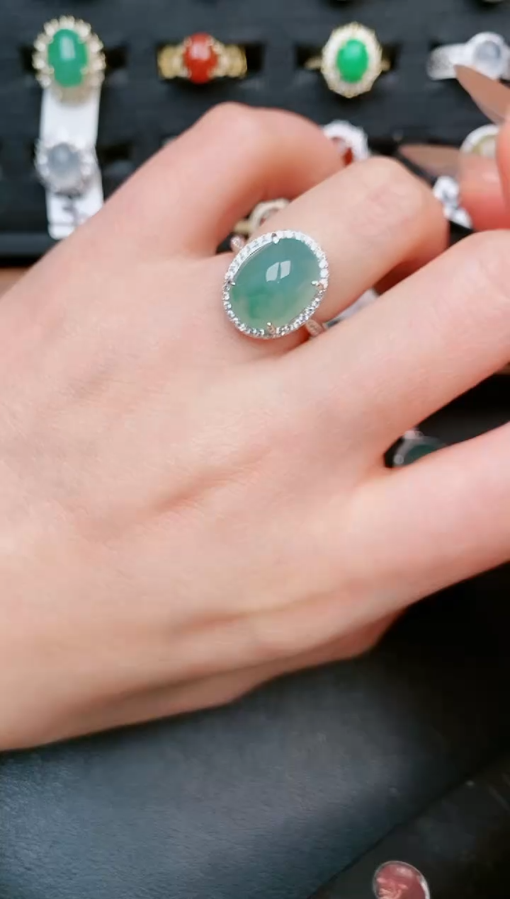 【闪购商品】翡翠戒指银S925镶嵌.....