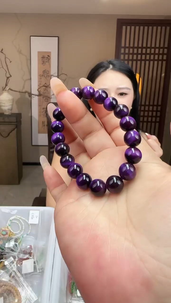 珐琅足银甄选藏品 I 舒俱猫眼手串