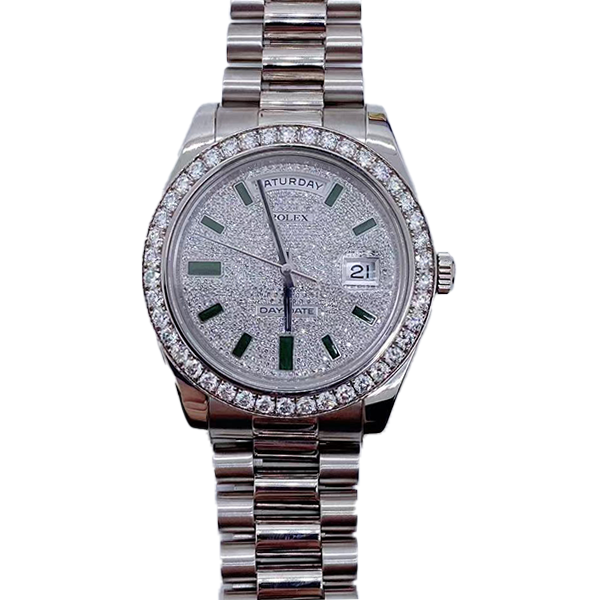 99新 Rolex/劳力士 老佛爷/劳力士218349/自动机械/单表/41mm