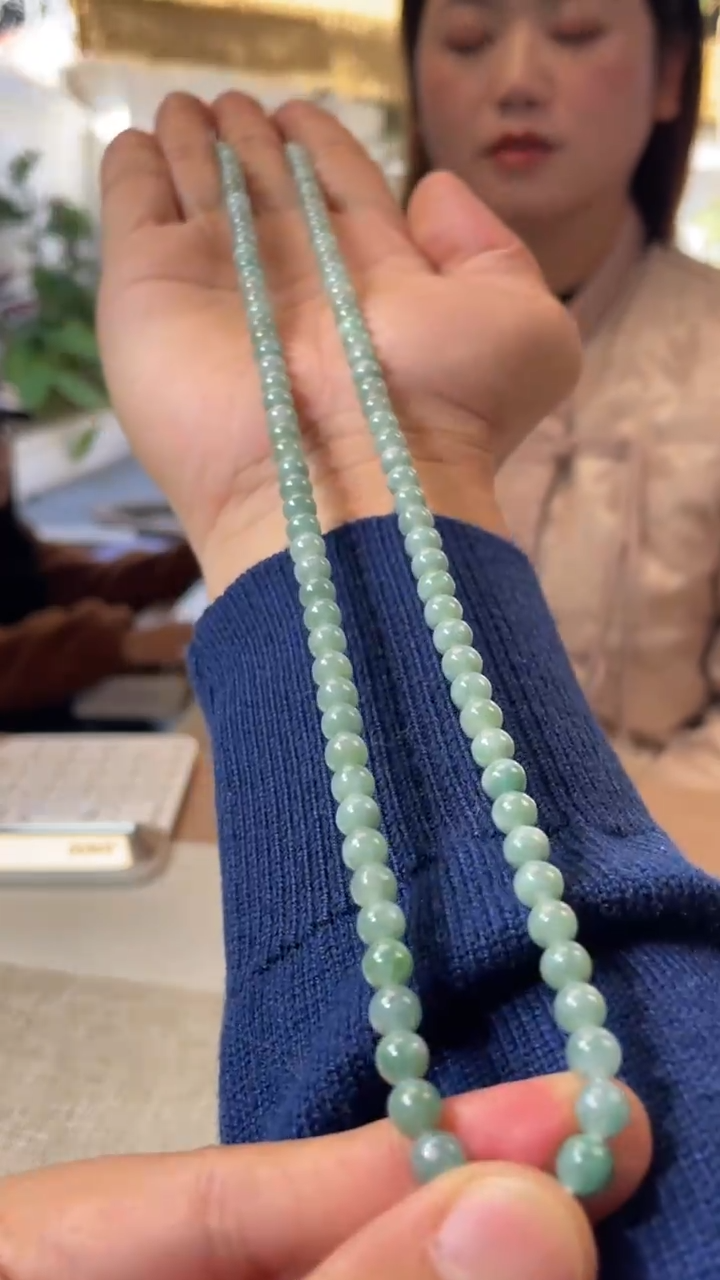 未镶嵌手链翡翠珠串