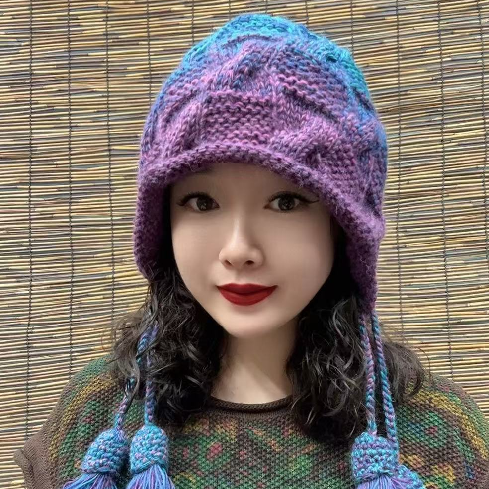 新款彩色渐变葫芦帽（同色系发）