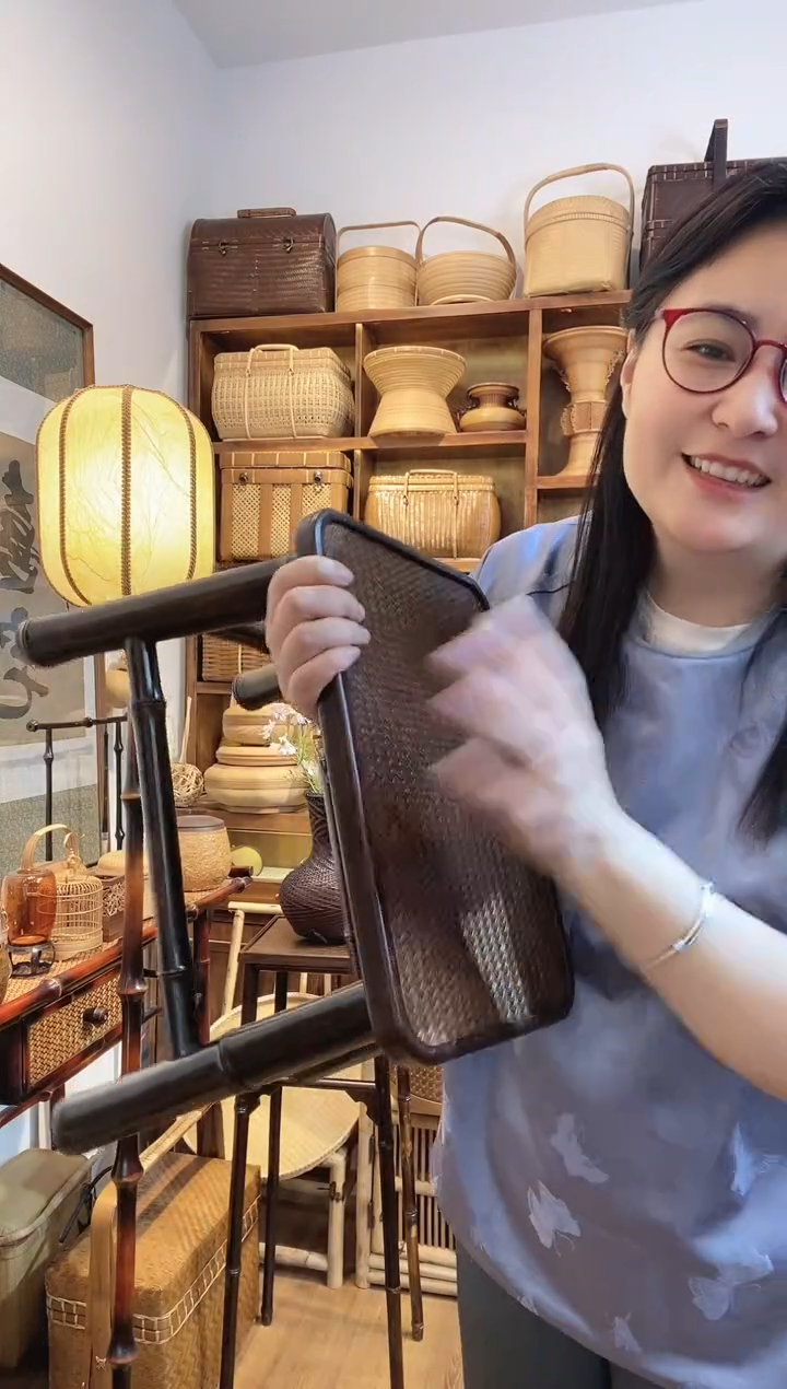 【闪购商品】手工竹编紫竹小凳子