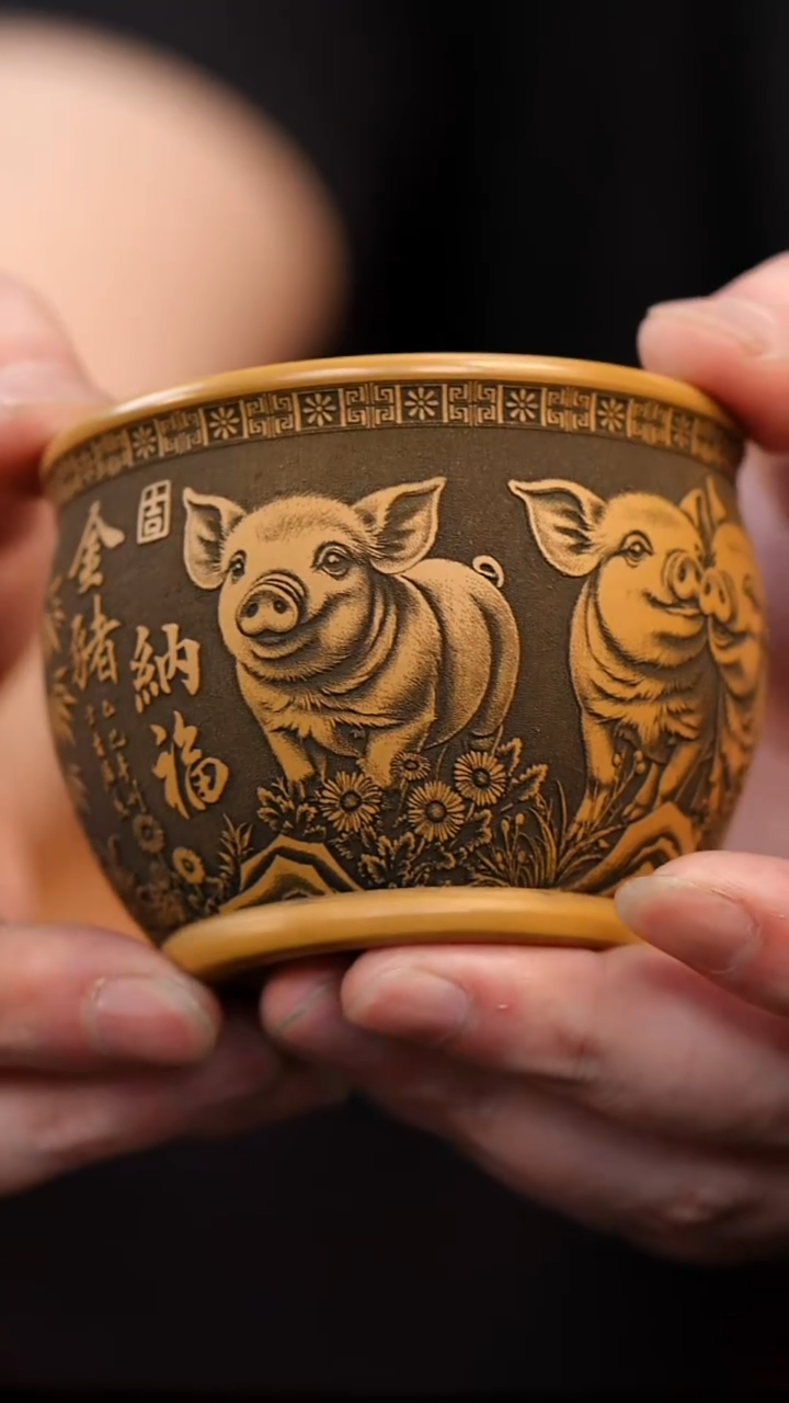 茶杯紫砂宜兴全手工紫砂杯