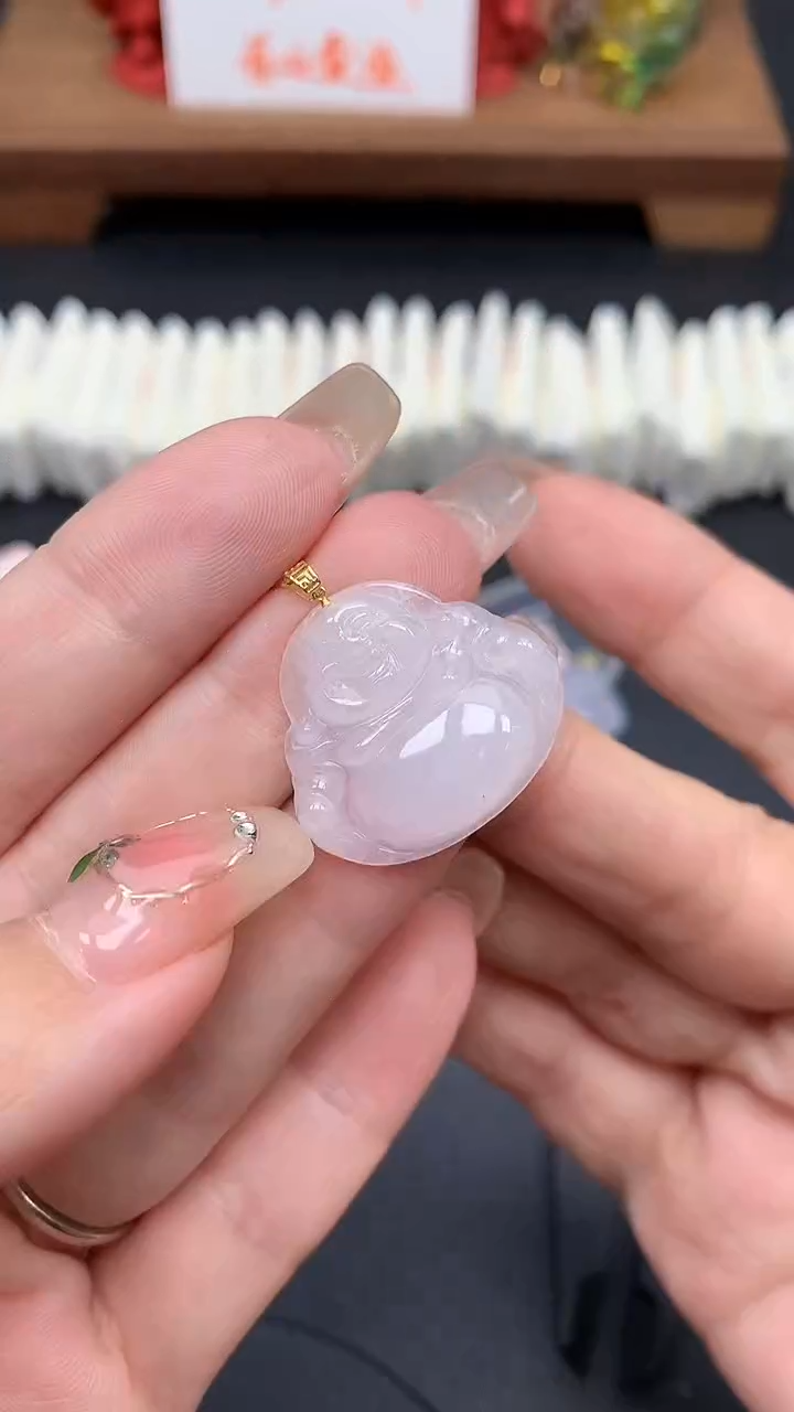 【闪购商品】翡翠吊坠(不含链)18K金镶嵌MS156004