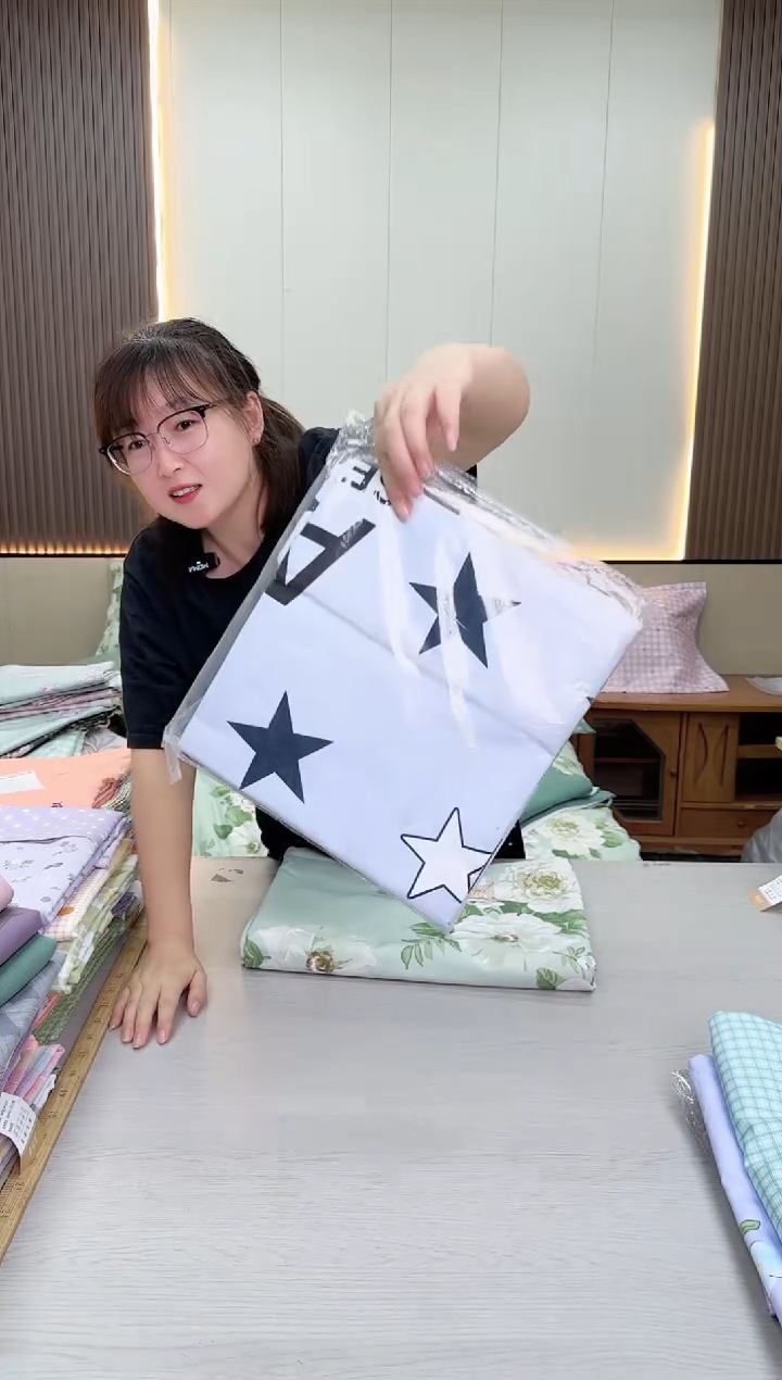 棉棉花*全棉床单 蓝星星2米 