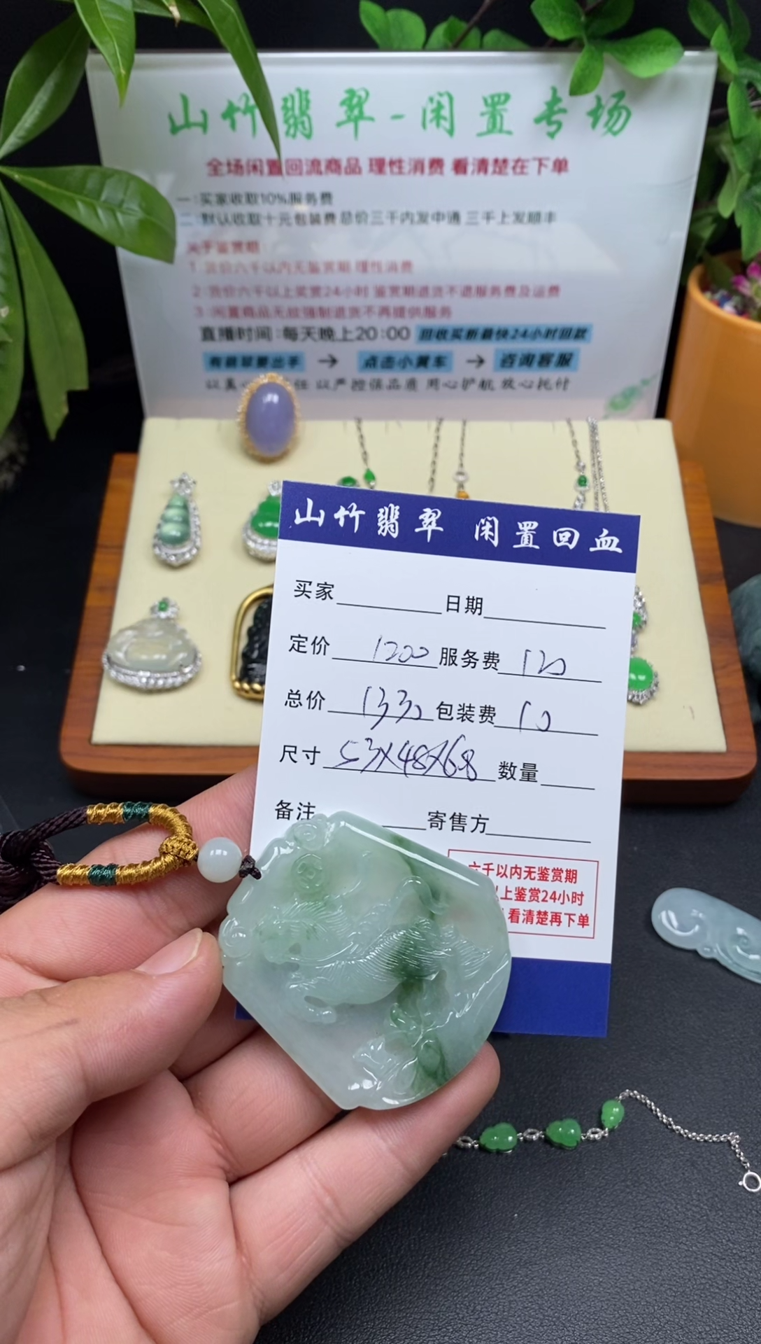 颈饰未镶嵌翡翠3001678