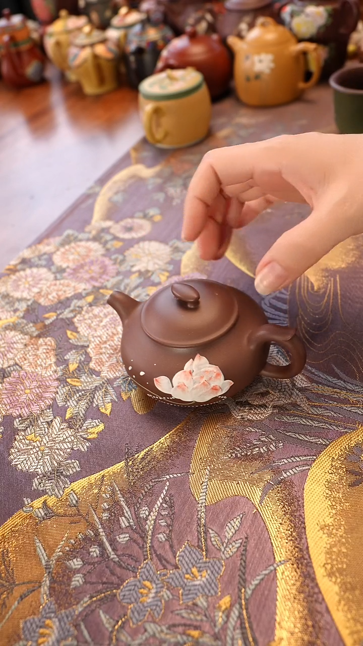 紫砂茶宠天青上心桥