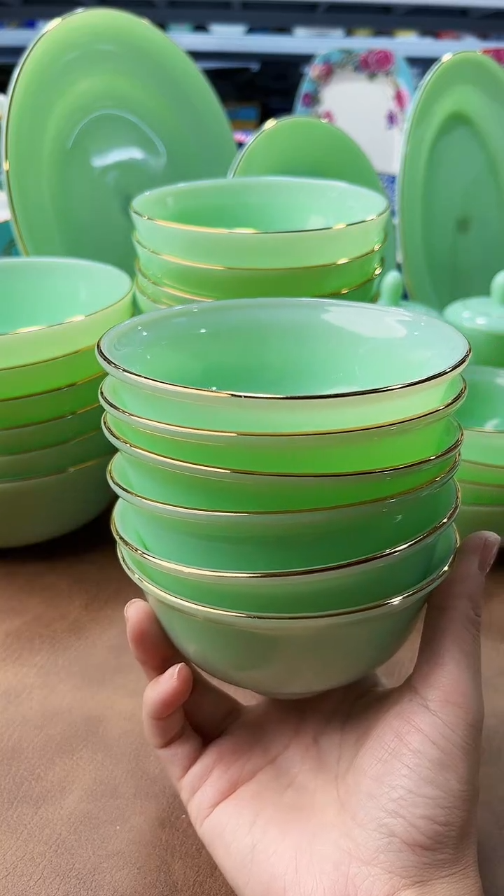 玉瓷4.5英寸饭碗6个景德镇餐具