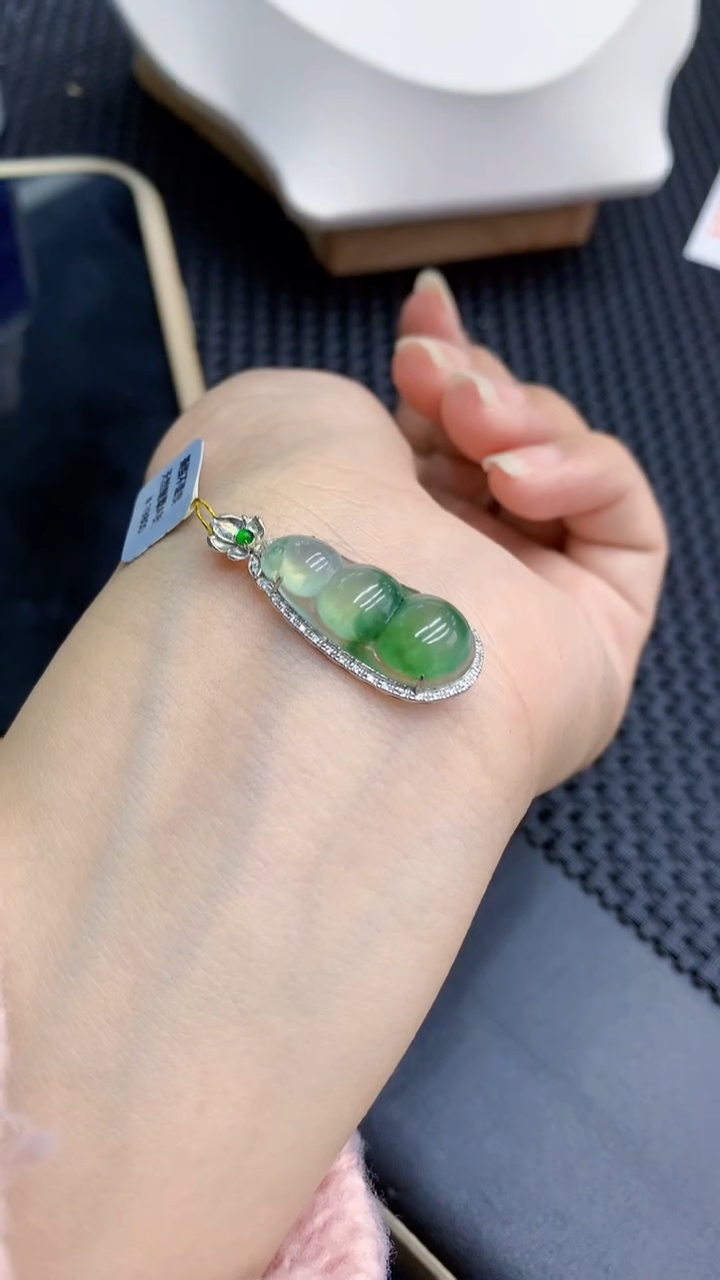 【闪购商品】翡翠颈饰18K金镶嵌            8