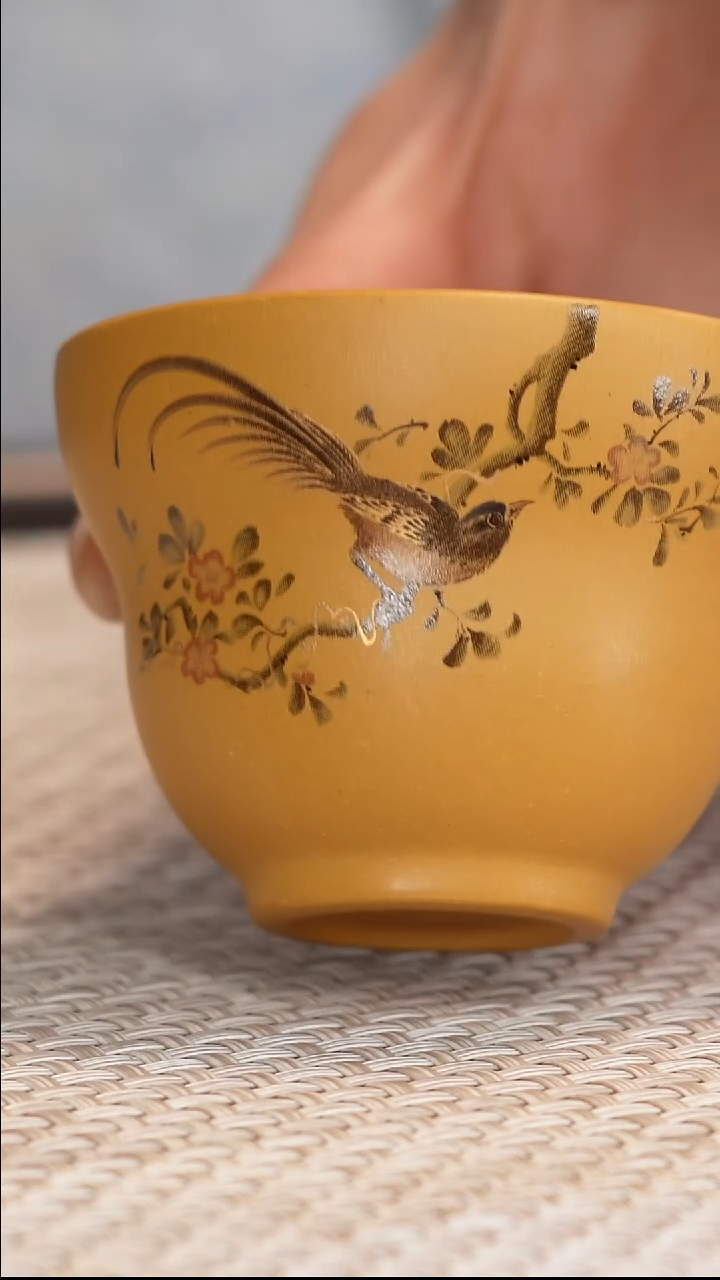 紫砂茶具黄金段葫芦杯