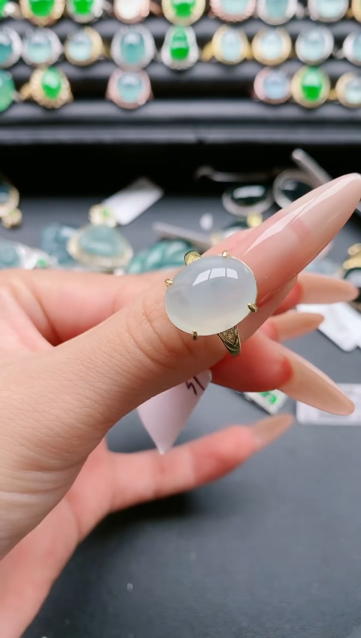 【闪购商品】翡翠戒指银S925镶嵌1111111