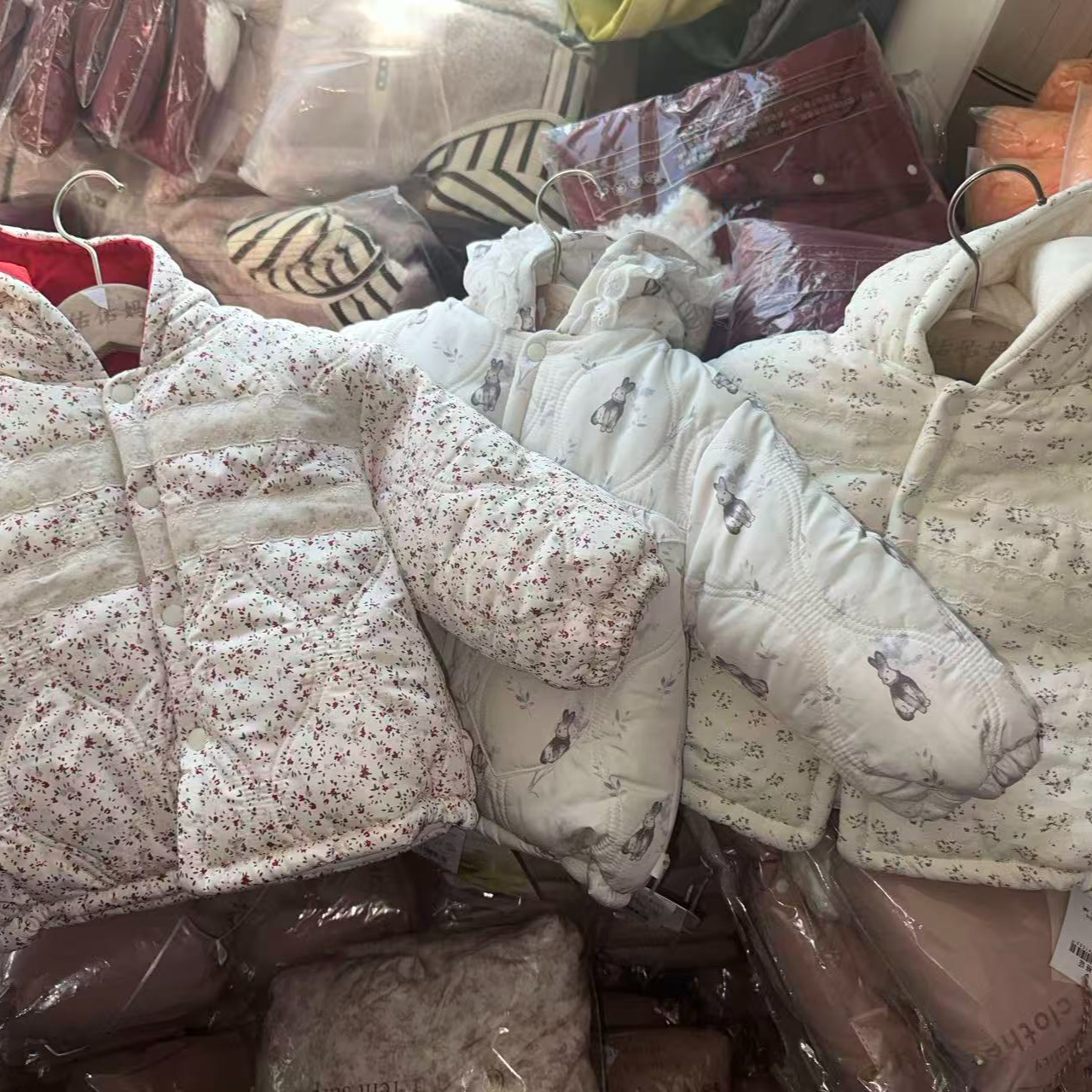 宝宝棉服秋冬季加绒加厚外出服小童外套婴幼儿棉袄女宝保暖冬装