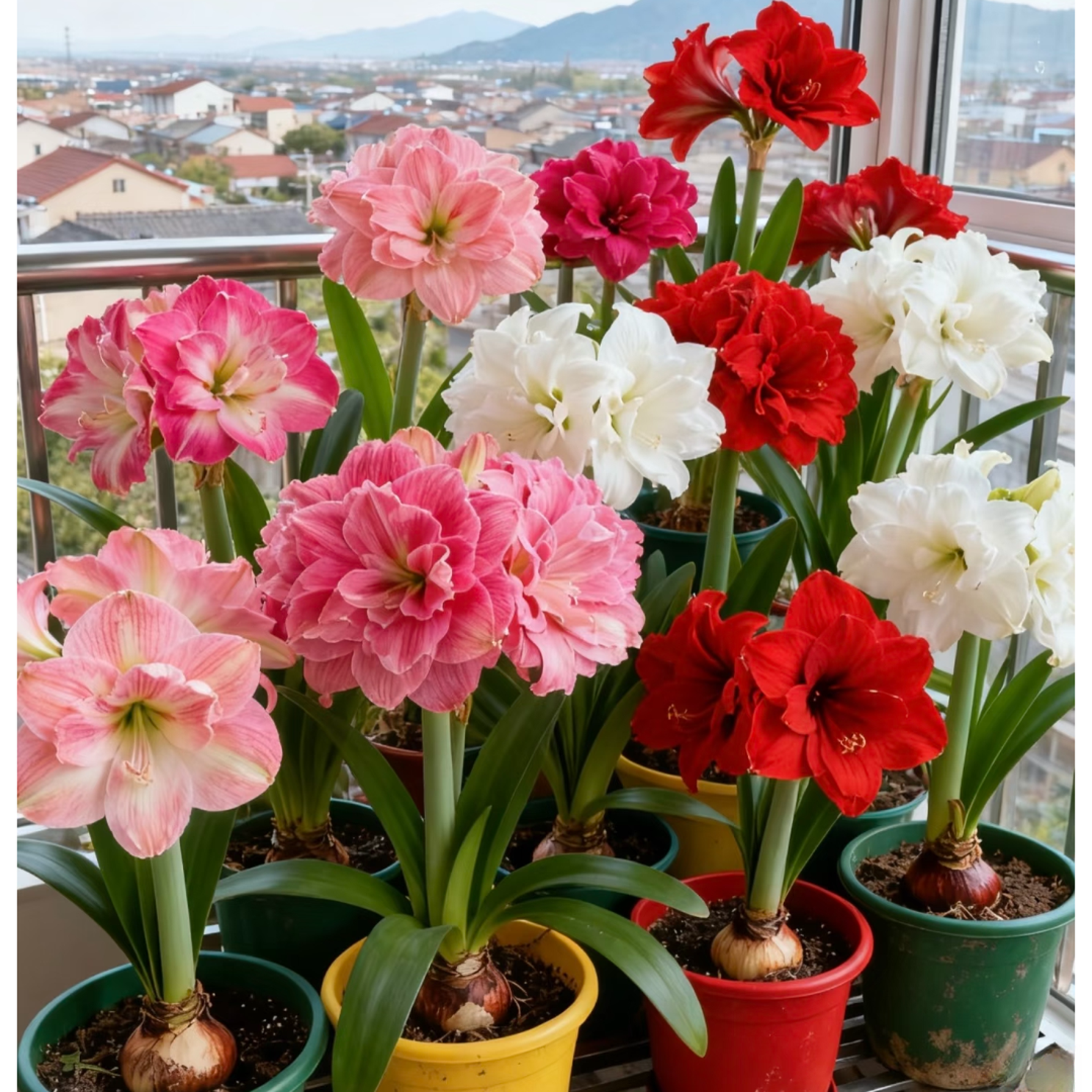 【3棵装开花球】朱顶红种球开花球大花重瓣观花朱顶盆栽观花植物