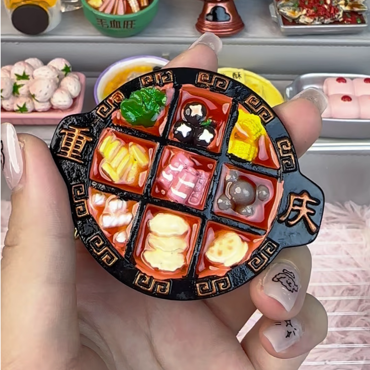 【带回家拆】食玩冰箱贴美食树脂可爱装饰品3D立体高货仿真磁吸玩具