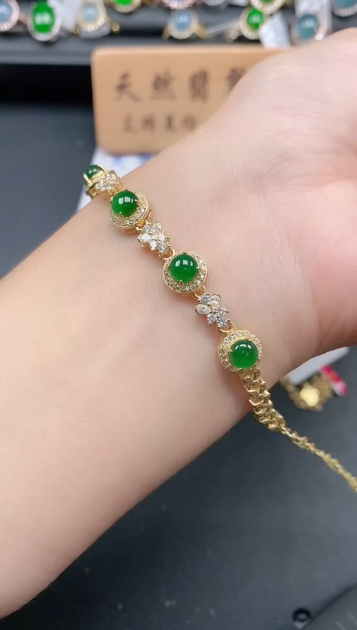 银S925镶嵌戒指翡翠11