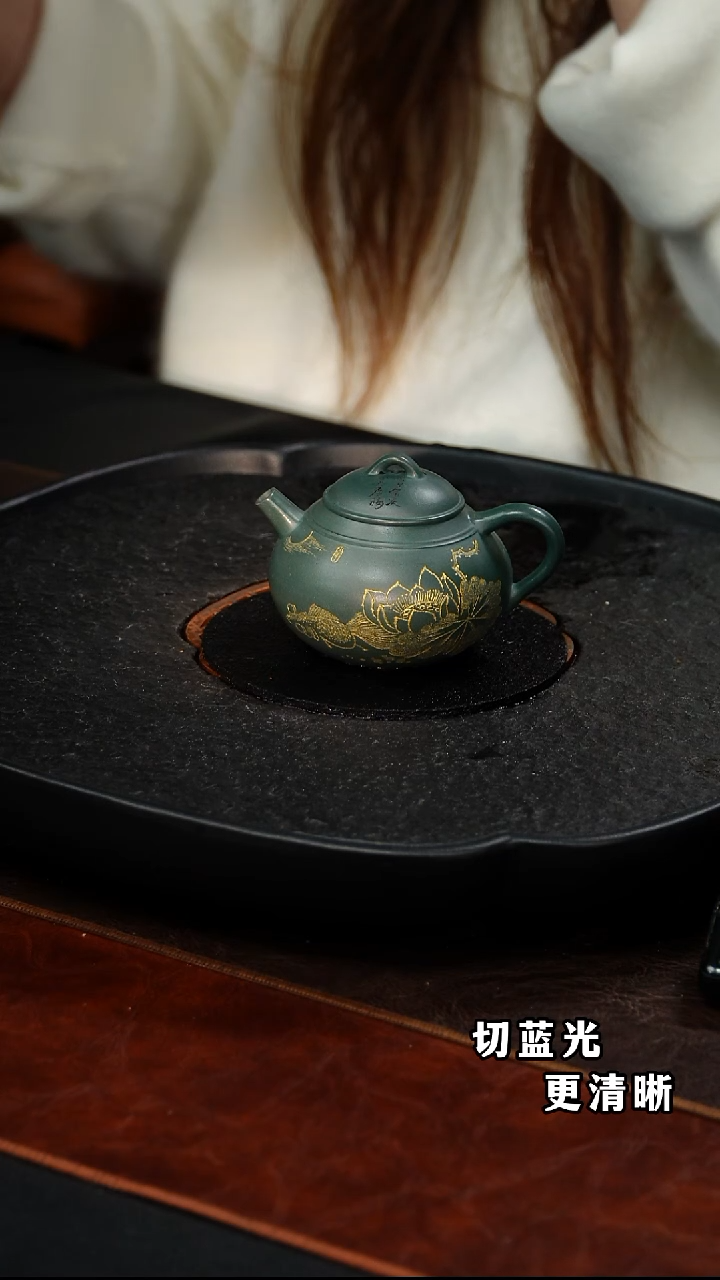 茶壶紫砂蒋工堂    文旦102  绿泥   150毫升